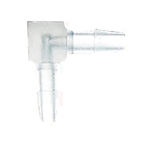 Masterflex Fitting, Clear Polypropylene, Elbow, Hose Barb Union, 1/16