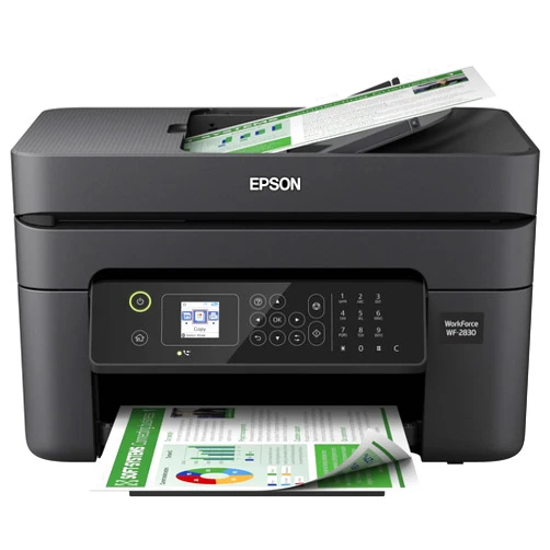 Epson Workforce WF-2930 Wireless All-in-One Printer with Scan, Copy, Fax, Auto Document Feeder, Automatic 2-Sided Printing and 1.4