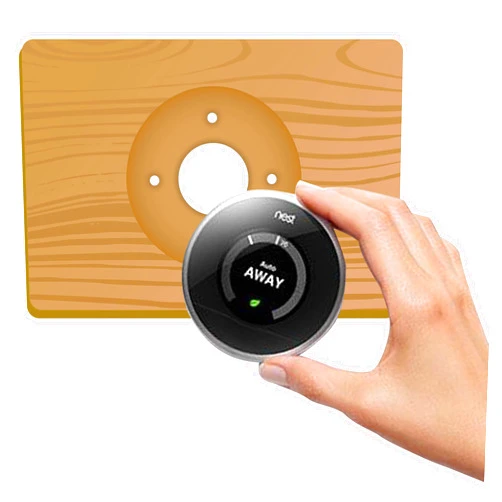 Humble Abode Creations Nest Thermostat Wall Plate, 6 Inch, Bamboo Plate, Fits Generation 1, 2, E Nests