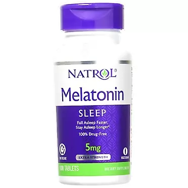 Natrol Melatonin 5 mg Time Release by Natrol 100 Tablets