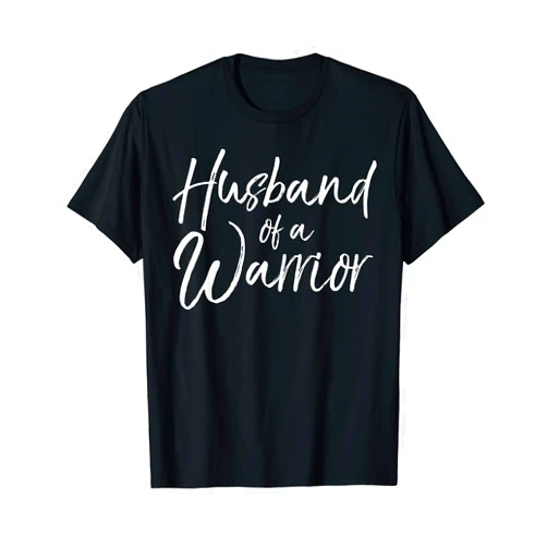 Support Cancer Awareness Shirts Design Studio Breast Cancer Support Gift for Men Husband of a Warrior T-Shirt