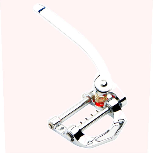 Swhmc Guitar Vibrato Tailpiece Tremolo, Flat Top Body Tremolo Unit Vibrato Bridge for Tele, SG, LP Electric Guitars Chrome