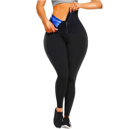SCARBORO Sauna Legging for Women Sweat Pants High Waist trainer Compression Slimming Weights Thermo Workout Sauna Suit Shaper