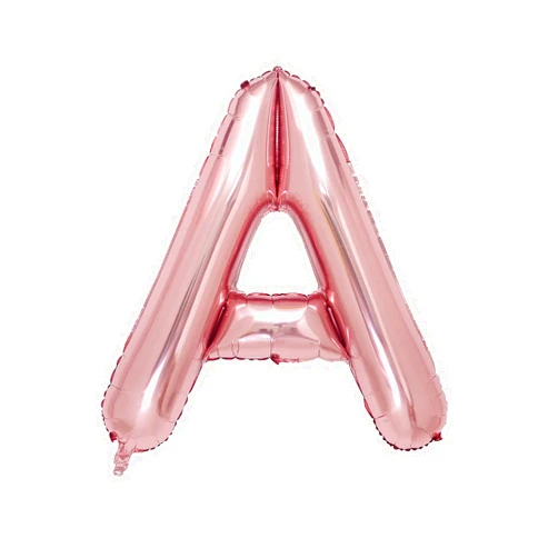 GBAONSTR Letter Rose Gold A Balloons,40 Inch Single Rose Gold Alphabet Giant Letter Foil Balloons Aluminum Hanging for Wedding Birthday Party Decoration Helium Air Mylar Balloon