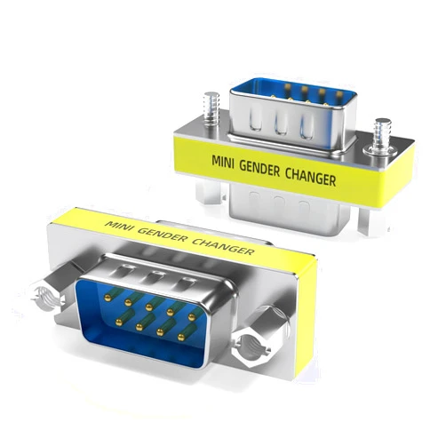 DriverGenius RD232M2M RS232 Serial DB9 Gender Changer, 9-Pin COM Port, Male/Male