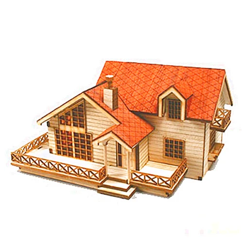 Young Modeler Desktop Wooden Model Kit Garden House B With a Large Loft by Young Modeler