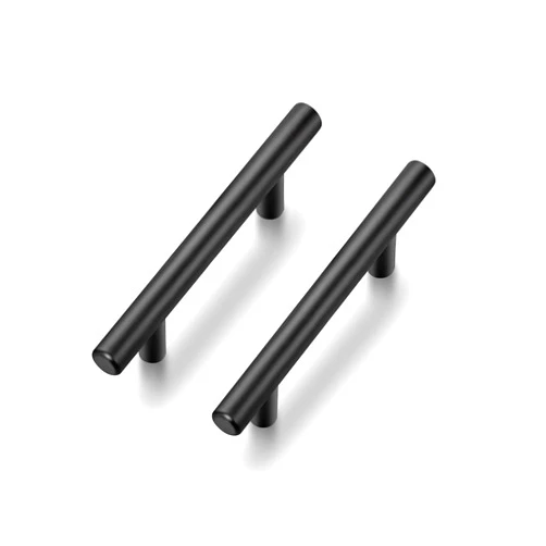 Ravinte 30 Pack | 5 Inch Cabinet Pulls Matte Black Stainless Steel Kitchen Drawer Pulls Cabinet Handles 5 InchLength, 3 Inch Hole Center