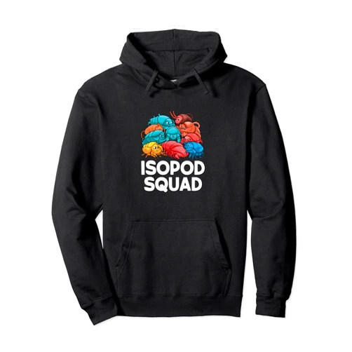 Cute Nature Animal Invertebrate Enthusiast Isopod Squad colorful rollie pollie creatures isopod Pullover Hoodie