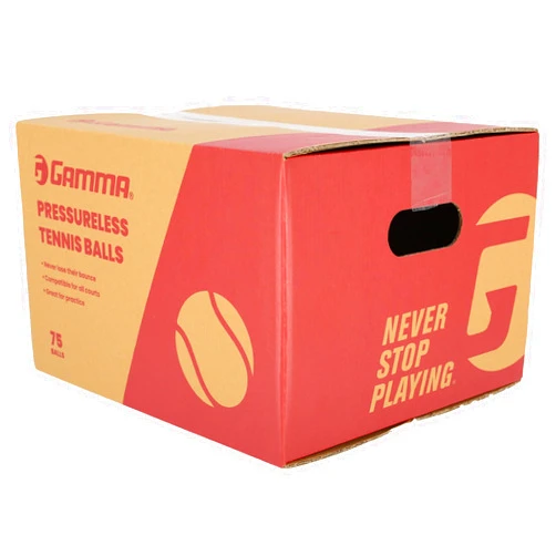 GAMMA Box of Pressureless Tennis Balls for Tennis Practice and Lessons, Longer-Term Durability and More Bounce Than Standard Tennis Balls, Pet Toys, Indoor & Outdoor Play, 48 Pack