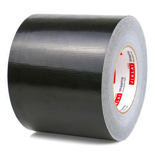 JIALAI HOME Black Duct Tape, Wide Roll, Industrial Grade 5 inches x 55 Yards (164 ft), 9 Mil Heavy-Duty, Waterproof, Strong, Flexible, No Residue, UV Resistant for Crafts & Home Improvement