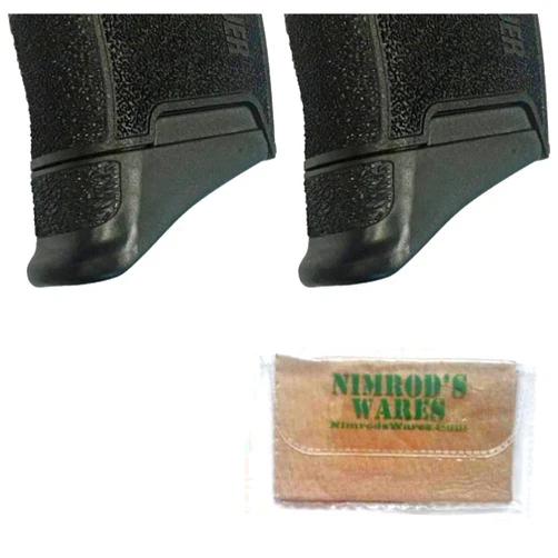 Nimrod's Wares Two Pearce Grip Extensions Compatible with Sig Sauer P365 10rd (NOT for 365XL) PG-365 Bundle with Microfiber Cloth