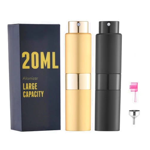 Owlyee 20ML Perfume Atomizer, Empty Cologne Spray Bottle, Mini Sprayer Dispenser for Travel (2PCS)