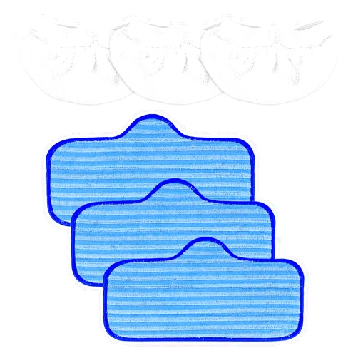 KeeTidy Steam Cleaner Accessories for Dupray Neat - Washable Microfiber Pads for Hardwood Floor Cleaning, Universal Microfiber Cloths (6 Pack)
