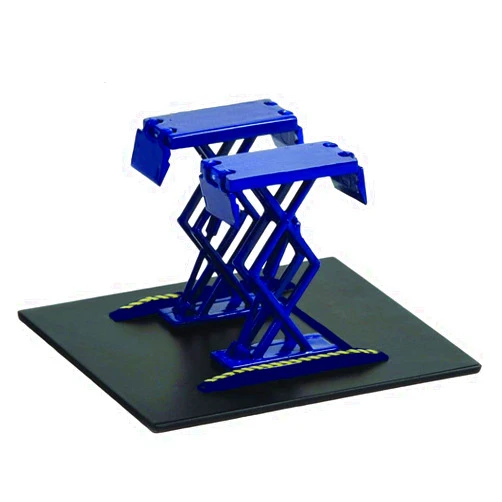 Green Machine Greenlight 16160-A Auto Body Shop - Automotive Double Scissor Lifts Series 1 - Blue 1/64 Scale