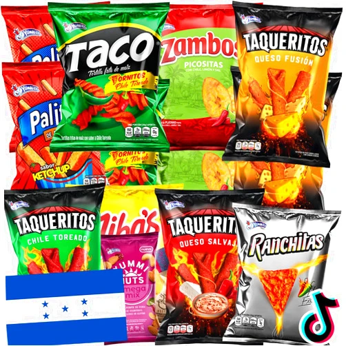 Charloo International Snack Box + Free Surprise! - Honduras Snacks from Around the World Unique Snack Box Premium Snacks for Adults, Small