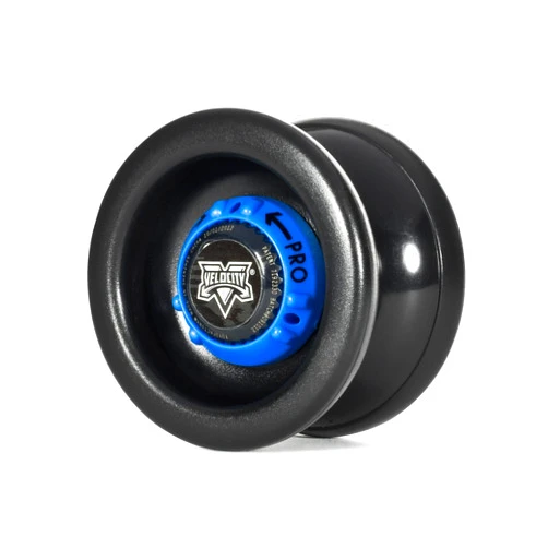 YOYO FACTORY Velocity Adjustable YoYo - Black with Blue Dial