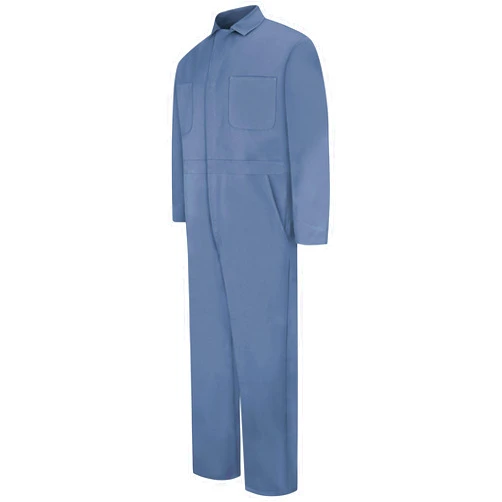 Red Kap Men's Snap Front Cotton Coverall, Oversized Fit, Long Sleeve