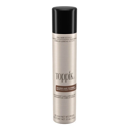 Toppik Colored Hair Thickener, Temporary Hair Color Spray for Root Touchup with Hair Thickening Fibers, 5.1 oz