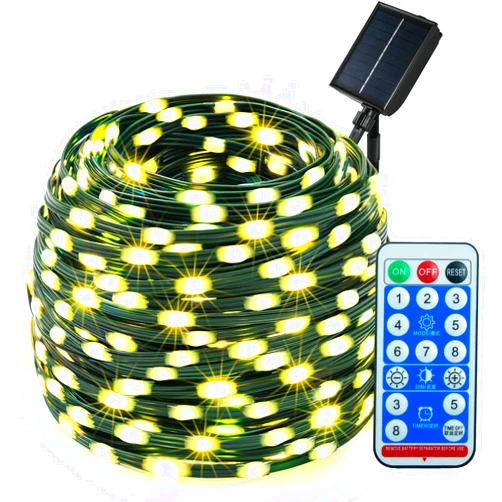 LitHome 78.8Ft Outdoor Christmas Fairy Lights, 240 LED Warm White Fairy String Lights Remote 8 Modes Twinkling Mini Lights Waterproof for Xmas Tree Party Garden Christmas Decoration