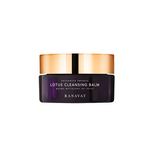 RANAVAT BOTANICS RANAVAT Lotus Facial Cleansing Balm - Gel to Milk Makeup Remover Balm for Balanced & Restored Skin - Resurfacing Skin Cleanser with Blue Tansy Oil + Jasmine - Suitable for All Skin Types (3.4 oz)
