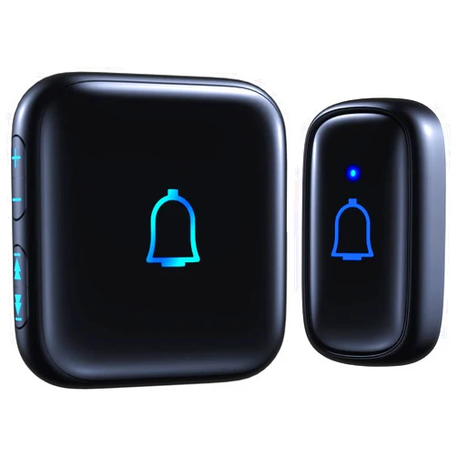 LeadGo Wireless Doorbell IP66 Waterproof 1000 Feet with 56 Chimes 115dB 7 volume levels Mute Mode with LED Flash Doorbell Ringer Wireless for Kids Room Teachers Classroom Home Office & Hearing-Impaired