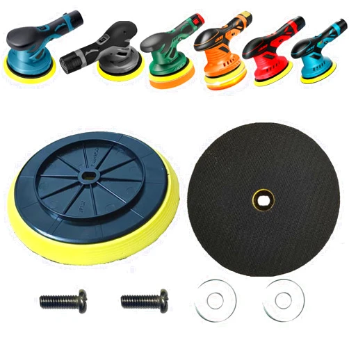 Feenynic Buffer Polishing Backing Plates, Backing Pads for Saker, Orgpek, BATOCA, GEVEELIFE, Eioehtl, TEETOK, Takuoo, Color Tree, DmgicPro, Carrkoopy Cordless Buffer, Saker Buffer Pads, 6 Inch 2 Pack