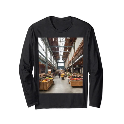 Eads Designs Seaport Warehouse Market Conversion Long Sleeve T-Shirt