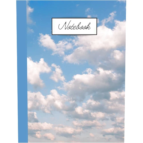 Taylor Haselton Cloud Notebook: Wide Ruled, 120 Pages, Journal, Notetaking