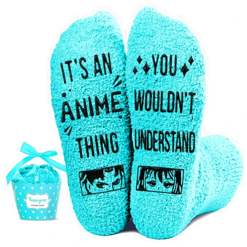 HAPPYPOP Anime Lover Gifts for Women - Anime Stuff Anime Merch for Teen Girls, Anime Socks