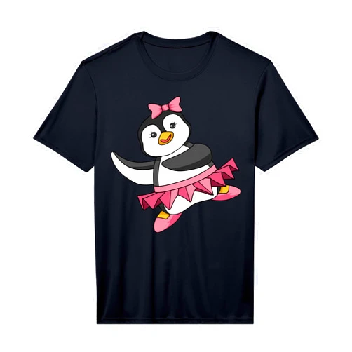 Cool Penguin Ballerina Apparel Penguin Ballerina Dance Ballet Dancer Flightless Bird Lover Performance T-Shirt