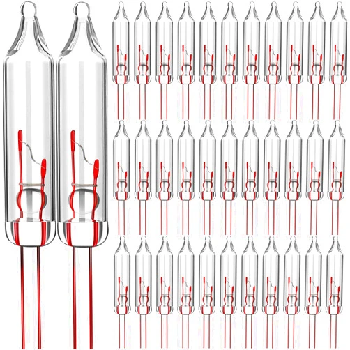 Mudder 200 Count 2.5V Christmas 50/100/150/200 Count Mini Incandescent Wire String Lights Replacement Bulbs Indoor/Outdoor Christmas Lights Decorations for Home Xmas Tree (Warm White)