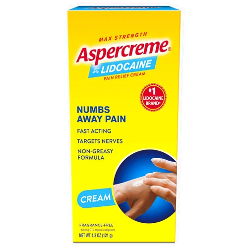Aspercreme with Lidocaine Maximum Strength Pain Relief Cream, 4.7 oz.