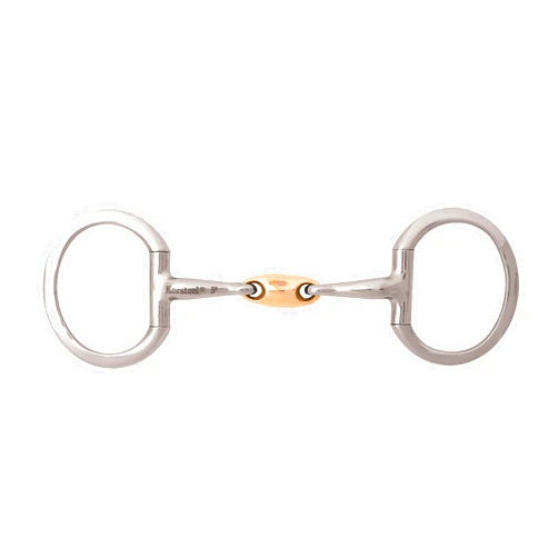 Korsteel JP Korsteel Stainless Steel Copper Oval Link Eggbutt Snaffle Bit