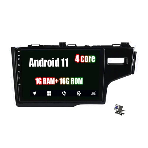 PLOKM Double Din 9 Inch Car Stereo Android 11 Autorradio with FM AM Radio USB CarPlayer for Honda Jazz Fit 2014-2020 Carplay Map GPS Nav Auto Stereo WiFi Multimedia Video Player