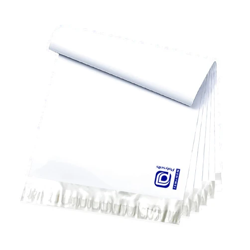 POLYSELLS 100 pcs 7.5x10.5 Inches White x Silver Poly Mailers Shipping Envelopes, Strong Adhesive Sealing, Waterproof, and Tear-resistant Postal Mailing Bags for Clothing, Books, and Accessories