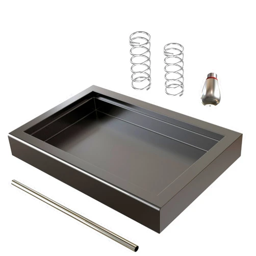 Distro Coffee Labs Low Profile Drip Tray One Hole Steam Tip and 9 Bar 6 Bar OPV Spring Modification Kit compatible with Gaggia Classic Pro