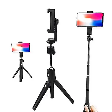 NGHTMRE Selfie Stick fit for Xiaomi for Yi GeekPro, xtendable Selfie Stick with Wireless Remote and Tripod Stand, Portable, Lightweight, Compatible for DSLR