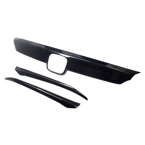 X xotic tech Xotic Tech Front Bumper Hood Grille Upper Stripe Cover Trim, Glossy Black, Compatible with Honda Accord 10th Gen 2018-2020