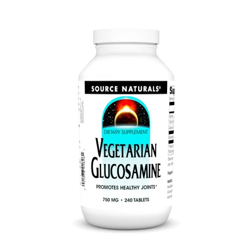Source Naturals Vegetarian Glucosamine, Promotes Healthy Joints* 750 mg Tablet - 240 Count