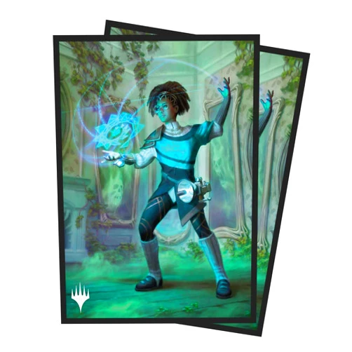 Ultra Pro - Duskmourn 100ct Deck Protector Sleeves for MTG - Features Artwork of Zimone, Mystery Unraveler