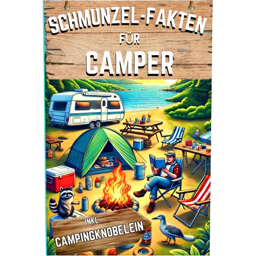 Maximilian Waldstern Schmunzel-Fakten für Camper: Über 555 skurrile Fakten inkl. Quizfragen und Rätsel – für Campingfans und Outdoor-Abenteurer! (German Edition)