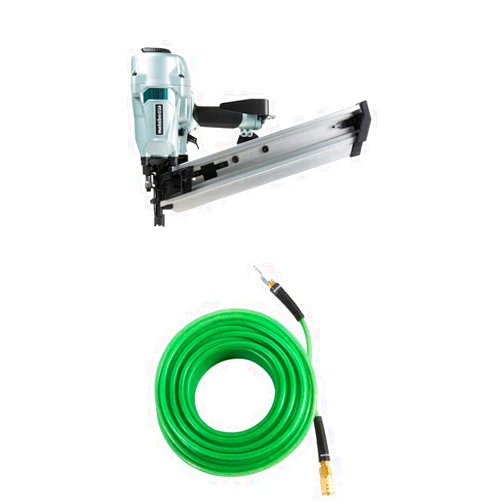 Metabo HPT Framing Nailer (NR90AC5) w/ 100' Air Hose (115156M)