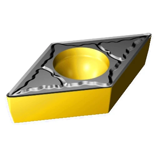 Sandvik Coromant DCMT 2(1.5)1-KM 3225 Coro Turn 107 Insert for Turning, Carbide, Diamond 55 deg, Neutral Cut, 3225 Grade, Ti(C,N)+Al2O3+TiN (Pack of 10)