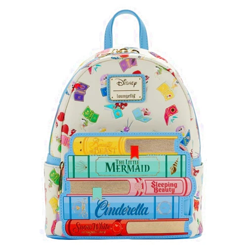 Loungefly Disney Princess Books Classics Womens Double Strap Shoulder Bag Purse