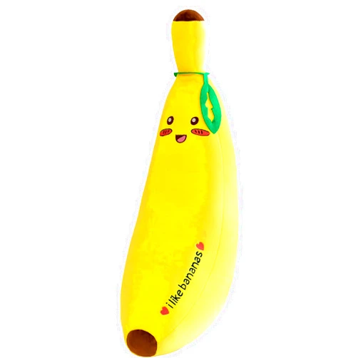 XiRiDa Banana Plush Hug Pillow Stuffed Fruit Plushie Toy Cute Doll Gifts for Kids 19.7