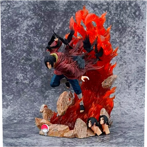 SiKii Uchiha Itachi Zero Anime Action Figure 11.5 inches Heroes Statue Character PVC Model Toys Collection with Calendar (Itachi Zero)