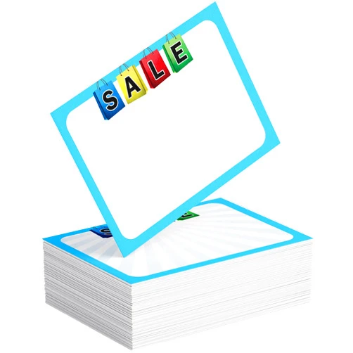 Retail Genius Bright, Attention Grabbing Tag 60 Set of Large Signs. Durable Cardstock Perfect for Boutiques, Shops, Thrift Stores and Grocery. Attract Viewers to Your Events!