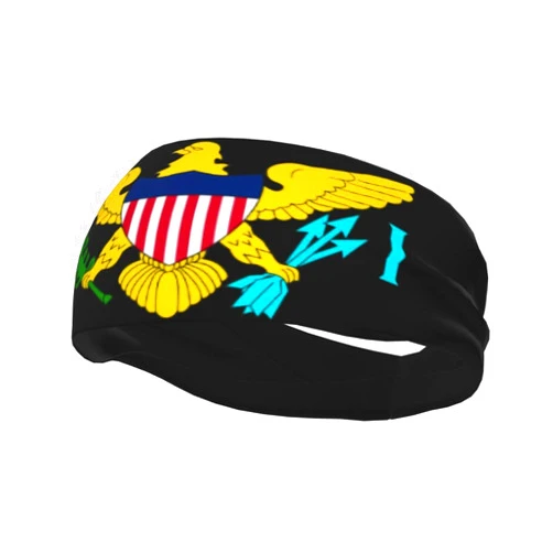 YSBYEIU Cute Flag Headbands Women Men Flag Sweatband Sports Headband for Running, Cycling, Yoga Gym, Working Out