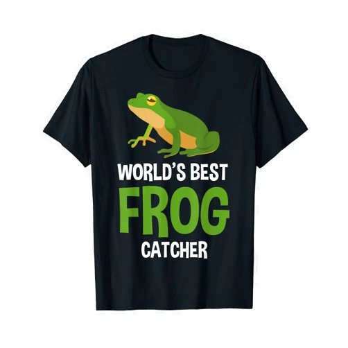 Special Gifts For Frog Lover & Frog Catcher World's Best Frog Catcher Gift Boys Girls Kids Frog Hunter T-Shirt