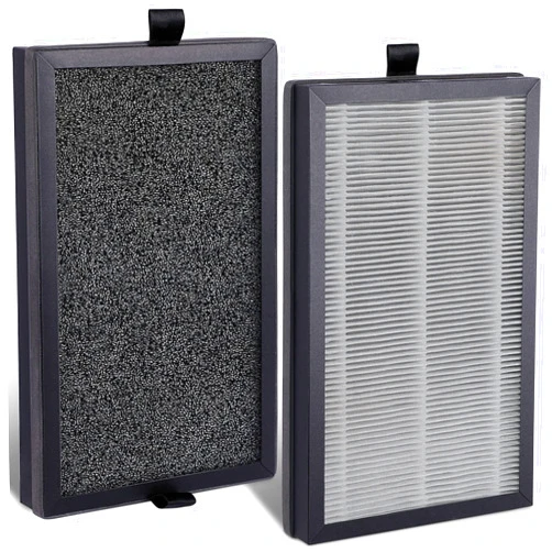 Priestley Air Purifier Replacement Filter, True HEPA Replacement Filter with 3 Stage Filtration, Removes 99.97% Smoke, Odor, Dust for Bedroom & Office, 2 Pack